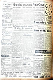 Página do jornal Unitário de junho de 1942