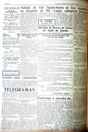 Página do jornal Unitário de junho de 1942