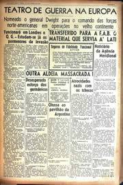 Página do jornal Unitário de junho de 1942