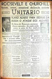 Página do jornal Unitário de junho de 1942