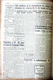 Página do jornal Unitário de julho de 1942