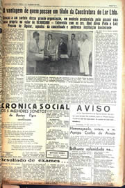 Página do jornal Unitário de julho de 1942