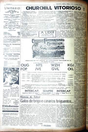Página do jornal Unitário de julho de 1942