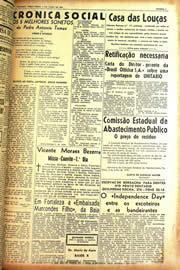 Página do jornal Unitário de julho de 1942