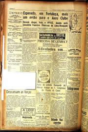 Página do jornal Unitário de julho de 1942