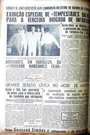 Página do jornal Unitário de julho de 1942