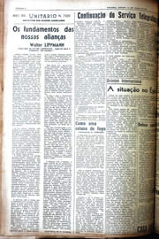 Página do jornal Unitário de julho de 1942