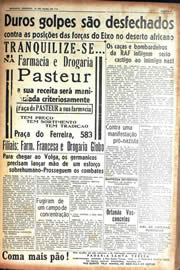 Página do jornal Unitário de julho de 1942