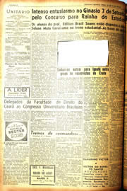 Página do jornal Unitário de julho de 1942
