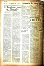 Página do jornal Unitário de julho de 1942