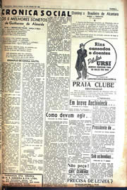 Página do jornal Unitário de julho de 1942