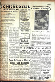 Página do jornal Unitário de julho de 1942