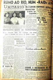 Página do jornal Unitário de julho de 1942