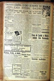 Página do jornal Unitário de agosto de 1942