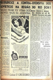 Página do jornal Unitário de agosto de 1942