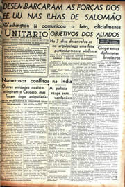 Página do jornal Unitário de agosto de 1942