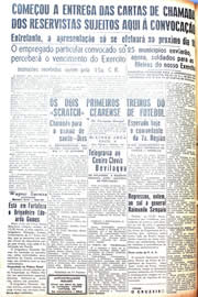 Página do jornal Unitário de agosto de 1942