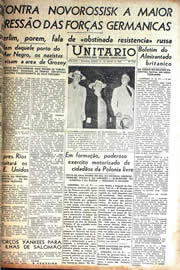 Página do jornal Unitário de agosto de 1942