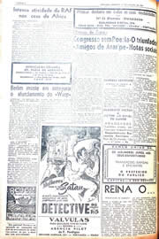 Página do jornal Unitário de agosto de 1942
