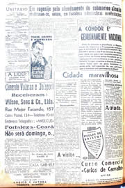 Página do jornal Unitário de agosto de 1942