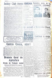 Página do jornal Unitário de agosto de 1942