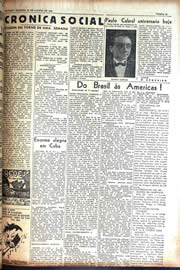 Página do jornal Unitário de agosto de 1942