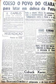 Página do jornal Unitário de agosto de 1942