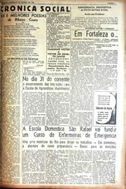 Página do jornal Unitário de agosto de 1942
