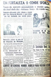 Página do jornal Unitário de agosto de 1942