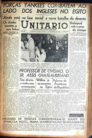 Página do jornal Unitário de setembro de 1942