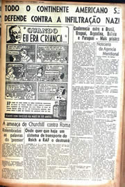 Página do jornal Unitário de setembro de 1942