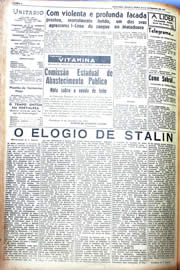 Página do jornal Unitário de setembro de 1942