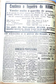 Página do jornal Unitário de setembro de 1942