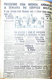 Página do jornal Unitário de setembro de 1942