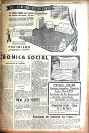 Página do jornal Unitário de setembro de 1942