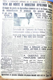 Página do jornal Unitário de setembro de 1942