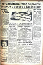 Página do jornal Unitário de setembro de 1942