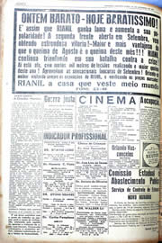Página do jornal Unitário de setembro de 1942