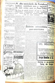 Página do jornal Unitário de setembro de 1942
