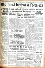 Página do jornal Unitário de setembro de 1942
