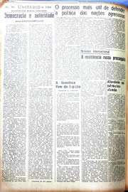 Página do jornal Unitário de setembro de 1942