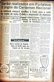 Página do jornal Unitário de setembro de 1942