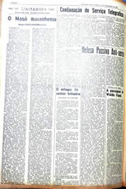 Página do jornal Unitário de setembro de 1942