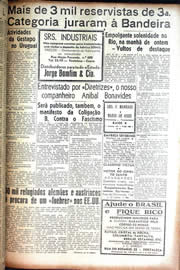 Página do jornal Unitário de setembro de 1942