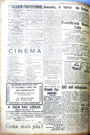 Página do jornal Unitário de setembro de 1942