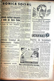 Página do jornal Unitário de setembro de 1942
