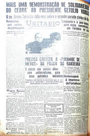 Página do jornal Unitário de setembro de 1942