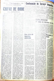 Página do jornal Unitário de outubro de 1942