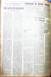 Página do jornal Unitário de outubro de 1942