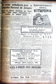 Página do jornal Unitário de outubro de 1942